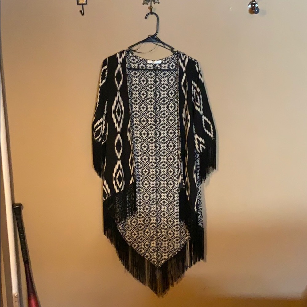 Fringe wrap high low